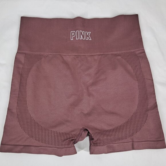 PINK Victoria’s Secret Active Seamless Workout Shortie Blush/Dusty Rose Shorts - Picture 1 of 5